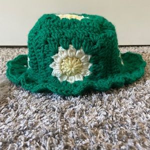 Sunflower Granny Square Hat